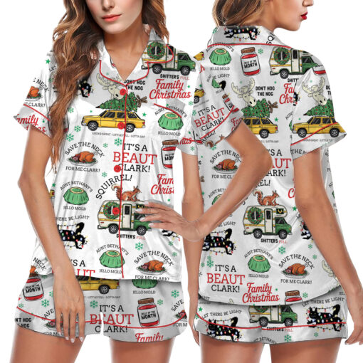 Griswold's Family Christmas Satin Pajamas Set