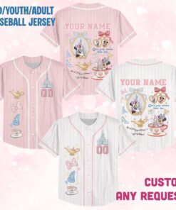 Custom Disney Girl Minnie Mouse and Daisy Baseball Jersey, Disney Minnie Mouse Jersey, Disneyland Baseball Team Matching , Birthday Gift